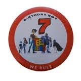 Teen titans birthday badge, 75mm, CamieRoseUk, milestone badges