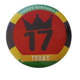 75mm Jamaican theme badge, CamieRoseUk, 1milestone badges