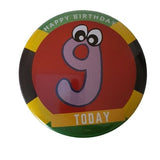 75mm (3inch) Jamaican theme button badge, CamieRoseUk, 8 today