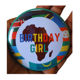 African theme button badge, wholesale, CamieRoseUk, (10 per pack)