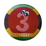 75mm (3inch) Jamaican theme button badge, CamieRoseUk, 8 today