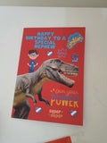 Dinosaur birthday card for a nephew, handmade cards, customised cards, A5 card