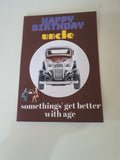 Gets better with age birthday card for uncle, CamieRoseUK