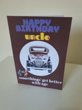 Gets better with age birthday card for uncle, CamieRoseUK