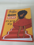 Slay Queen birthday card, strong black woman