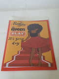 Slay Queen birthday card, strong black woman