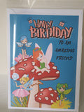 Friendship birthday cards, Fairies, wholesale (10 per pack) CamieRoseUK