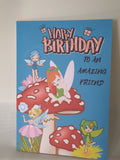 Friendship birthday cards, Fairies, wholesale (10 per pack) CamieRoseUK