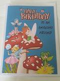 Friendship birthday cards, Fairies, wholesale (10 per pack) CamieRoseUK