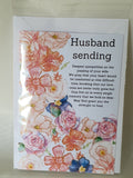 Floral sympathy card, handmade cards at CamieRoseUK