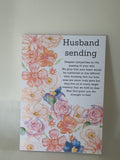 Floral sympathy card, handmade cards at CamieRoseUK