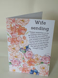 Floral sympathy card, handmade cards at CamieRoseUK