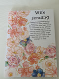 Floral sympathy card, handmade cards at CamieRoseUK