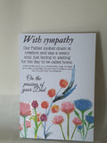 Sympathy card, on the passing of your dad, thinking of you cards