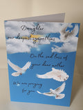 Son sympathy card, daughter sympathy card, thinking of you