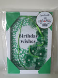 Luxury boxed birthday card, veggie bloom, handmade card, CamieRoseuk designs