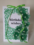 Luxury boxed birthday card, veggie bloom, handmade card, CamieRoseuk designs