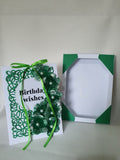 Luxury boxed birthday card, veggie bloom, handmade card, CamieRoseuk designs