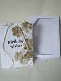 Luxury boxed birthday card, Winter rose, CamieRose designs, handmade cards