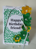 Luxury birthday card for her, Evy Rose, handmade cards at CamieRoseUK