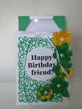 Luxury birthday card for her, Evy Rose, handmade cards at CamieRoseUK