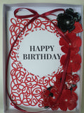 Luxury boxed birthday card, Rose bush, Handmade birthday cards, CamieRoseUK designs