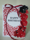 Luxury boxed birthday card, Rose bush, Handmade birthday cards, CamieRoseUK designs