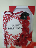 Luxury boxed birthday card, Rose bush, Handmade birthday cards, CamieRoseUK designs