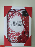 Luxury boxed birthday card, Rose bush, Handmade birthday cards, CamieRoseUK designs