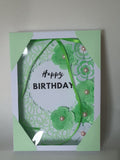 Luxury birthday boxed card, Ida rose, handmade card, CamieRose designs