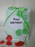 Luxury birthday boxed card, Ida rose, handmade card, CamieRose designs