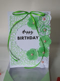 Luxury birthday boxed card, Ida rose, handmade card, CamieRose designs