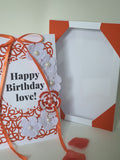 Luxury boxed birthday card for her, autumn dreams, handmade cards, CamieRoseUK designs