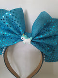 Mermaid theme- mouse ears headband