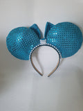 Mermaid theme- mouse ears headband