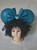 Mermaid theme- mouse ears headband