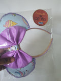 Purple unicorn theme mouse ears headband