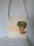 Daughter of a King empowered tote bag, christian bags