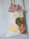 Daughter of a King empowered tote bag, christian bags