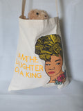 Daughter of a King empowered tote bag, christian bags