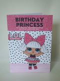 Lol doll birthday card, Card forr granddaughter, CamieRoseUK