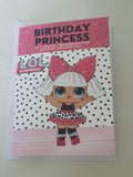 Lol doll birthday card, Card forr granddaughter, CamieRoseUK