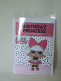 Lol doll birthday card, Card forr granddaughter, CamieRoseUK