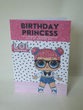 Lol doll birthday card, Card forr granddaughter, CamieRoseUK