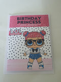 Lol doll birthday card, Card forr granddaughter, CamieRoseUK