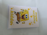 Sponge Bob square pants birthday card, CamieRoseUK, personalised cards