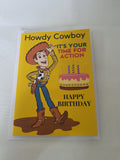 Woody birthday card, kids character card, Camierose designs