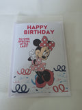 Minnie mouse birthday card for daughter, grandaughter, handmade cards