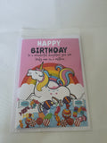 Unicorn birthday card for daughter, kids character card, Camierose designs