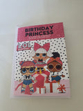 Lol surprise birthday card, handmade cards, CamieRoseUK